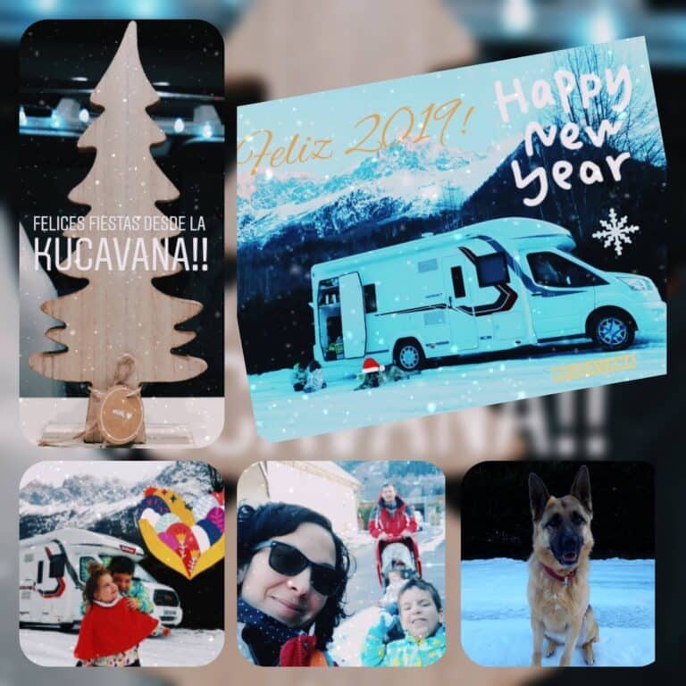 Alpes franceses no Natal, uma semana de conto de fadas, branca e mágica em um motorhome