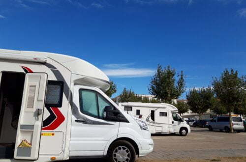 Parkplatz für Wohnmobile in Port de la Selva