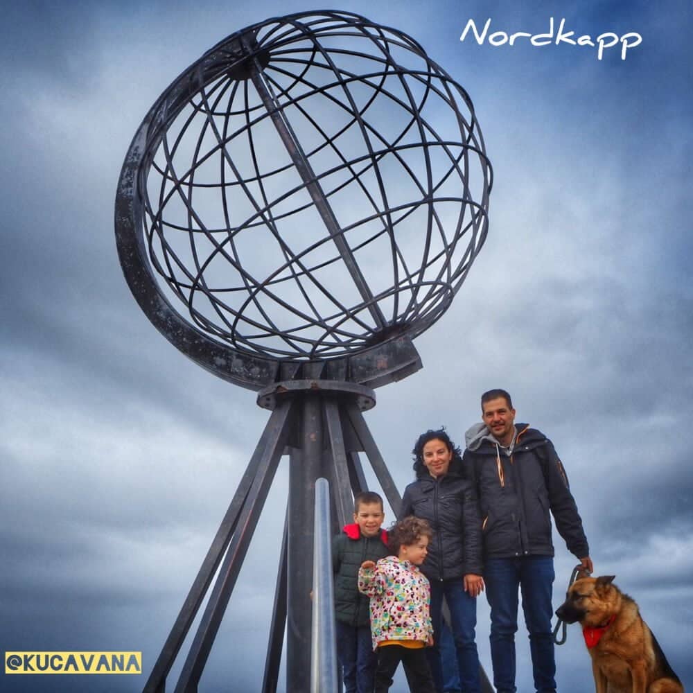 Nordkapp mit Wohnmobil oder Wohnmobil