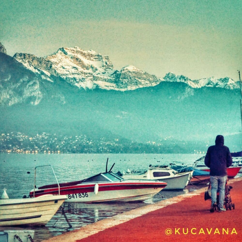 Lac d'Annecy et ses bateaux