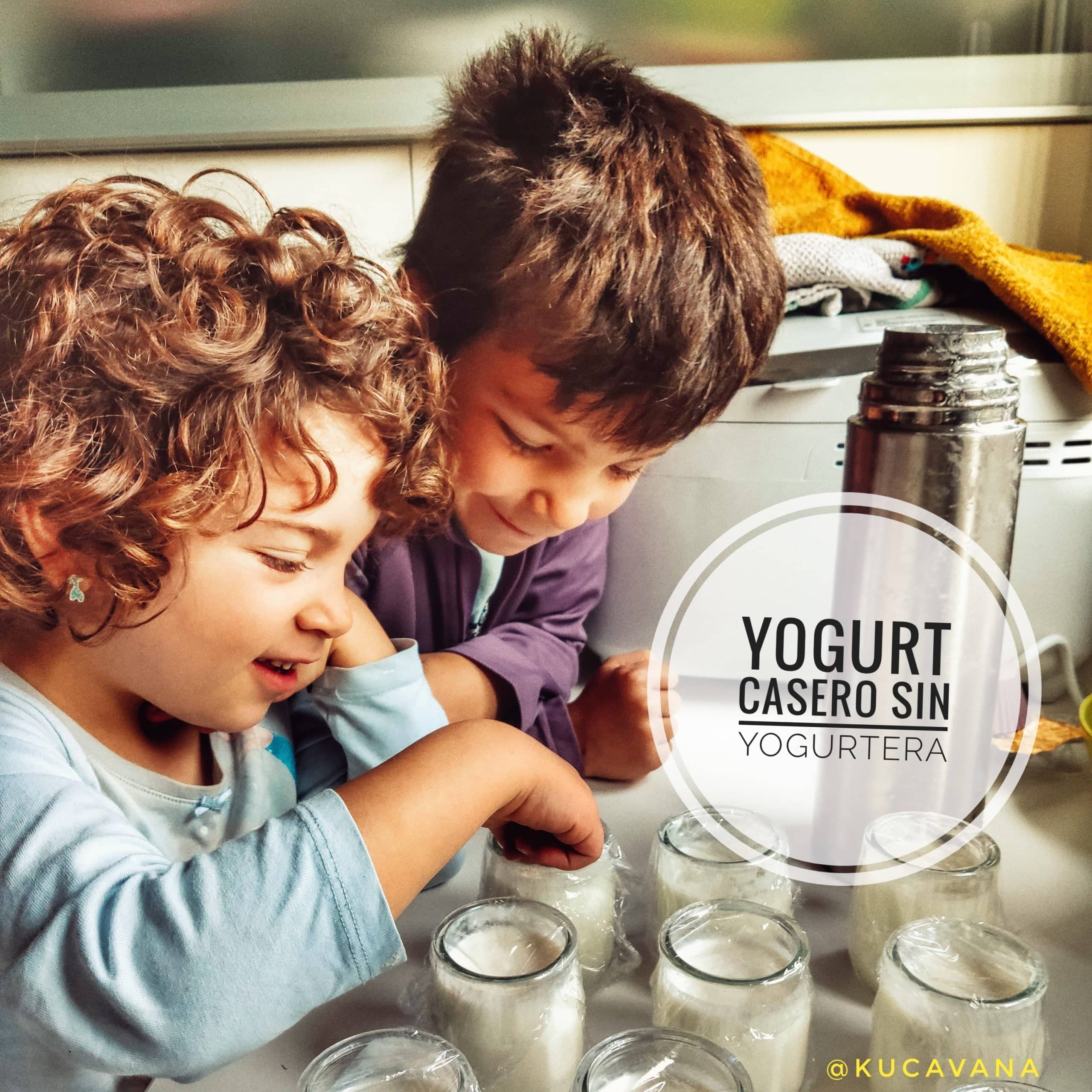 Yogur casero sin yogurtera ¡CREMOSO Y FÁCIL! Receta cosa de niños, y nunca mejor dicho! El mejor yogurt casero sano y facilisimo de hacer.