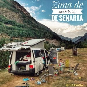 Senarta em um motorhome. Benasque em motorhome