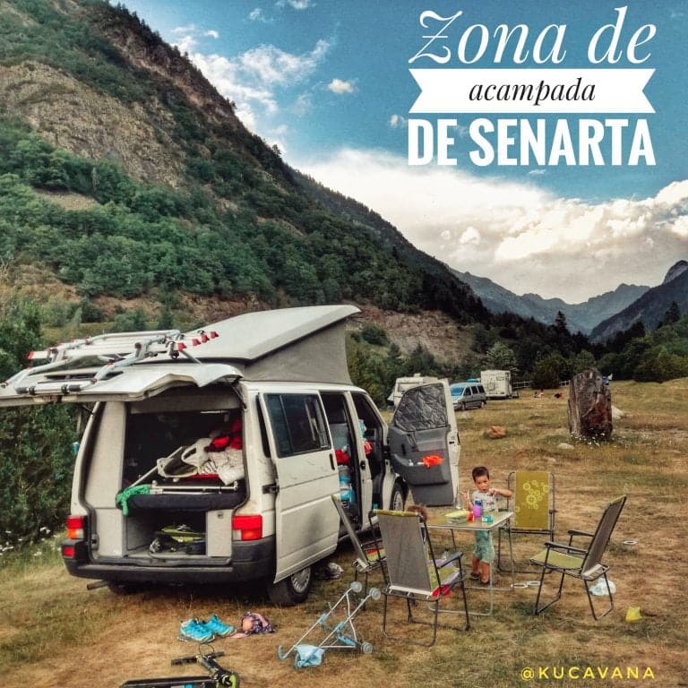 Senarta em um motorhome. Benasque em motorhome