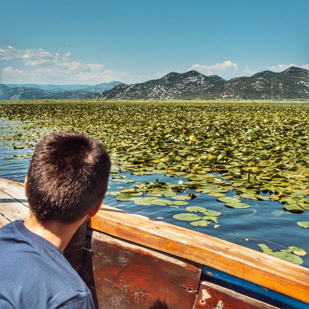 Lago di Scutari sulla rotta attraverso i Balcani in camper