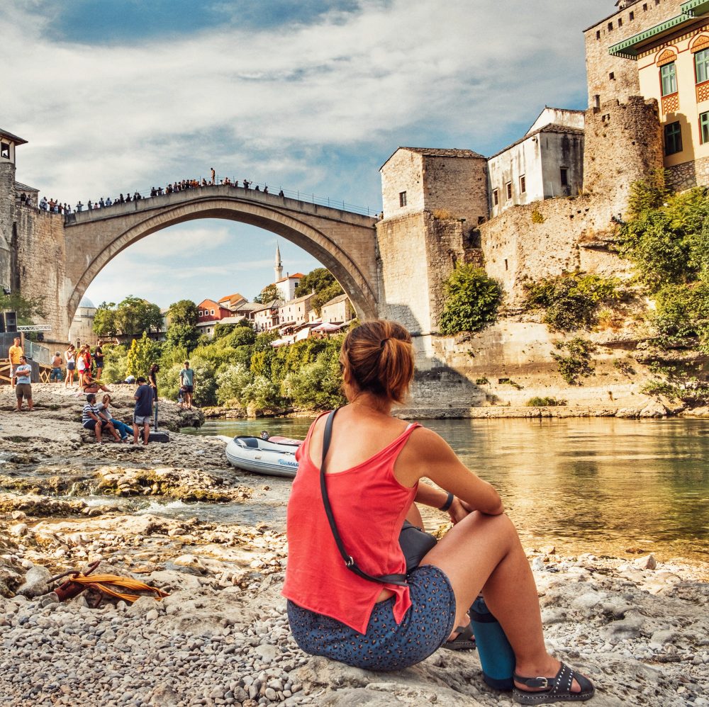 Mostar on the route through the Balkans by motorhome