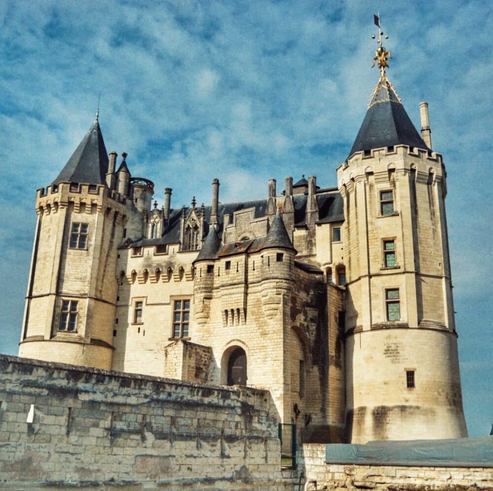 Castillo de Saumure en los Castillos del Loira Francia