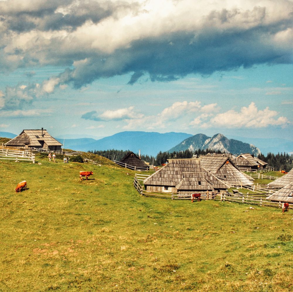 Velika Planina em um motorhome na Eslovênia
