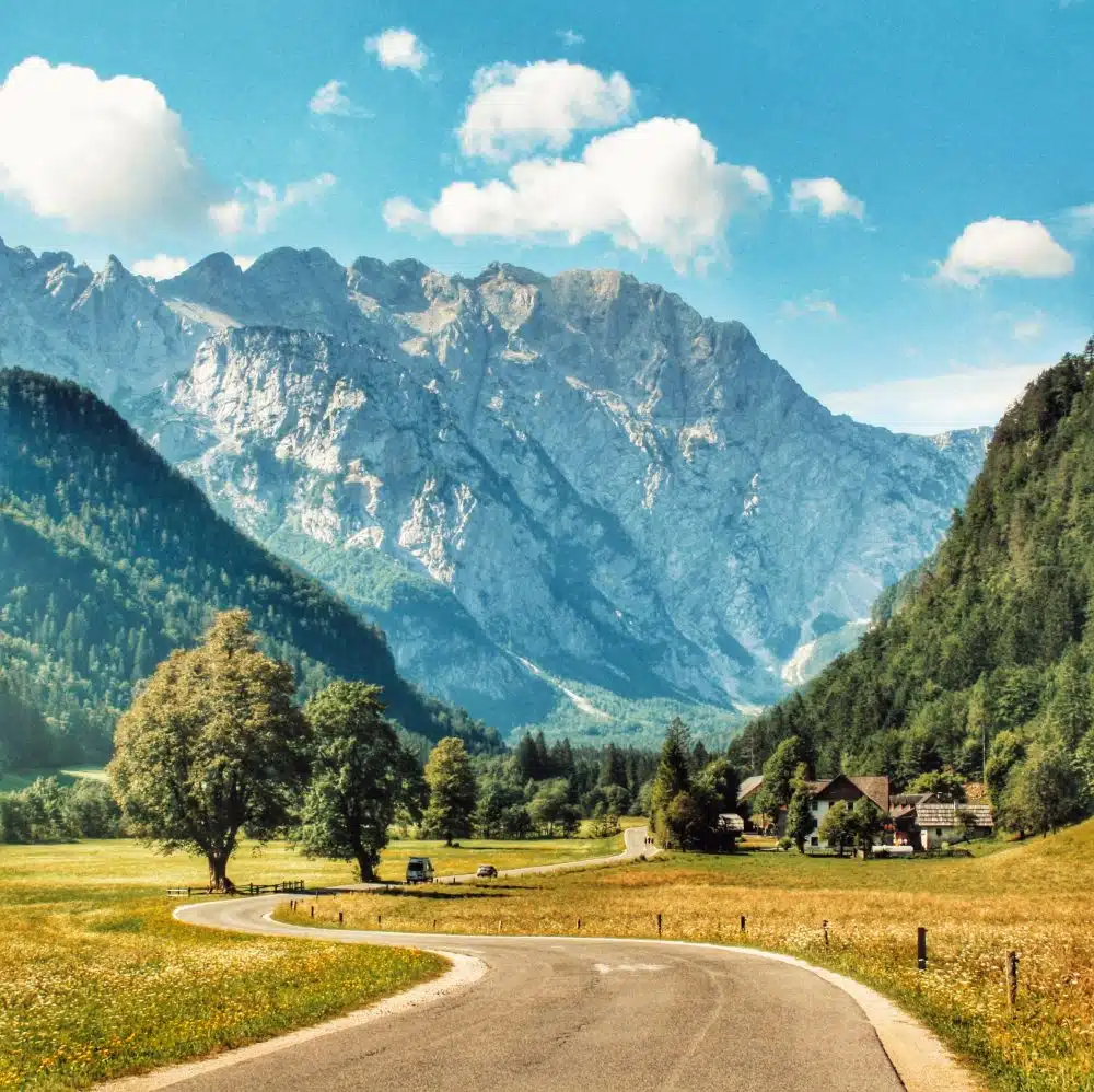 Logarska Dolina en Slovénie en camping-car