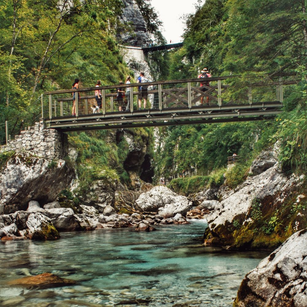 Tolmin Pozas de Agua Slowenien im Wohnmobil mit Kindern