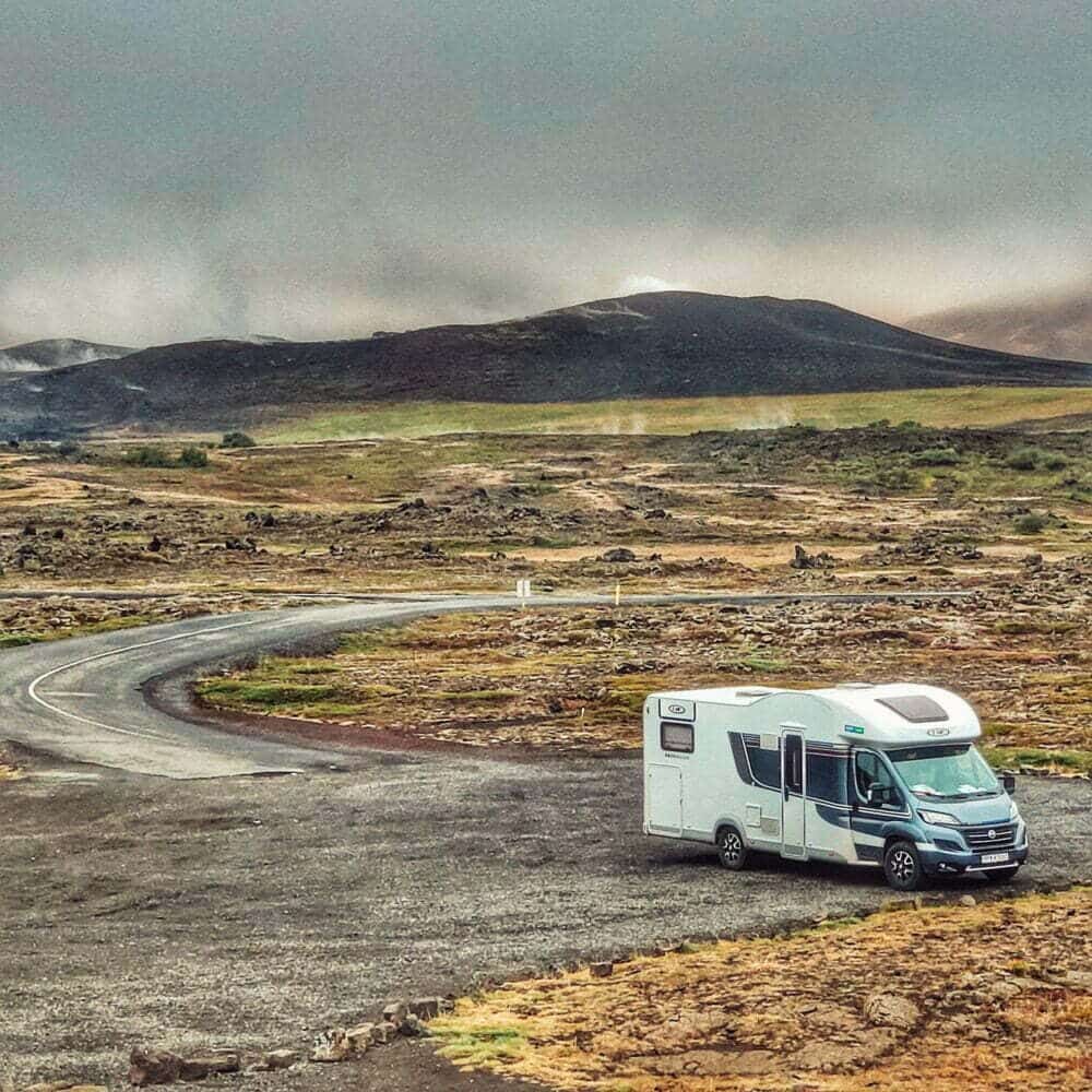 Islândia em aluguel de autocaravana