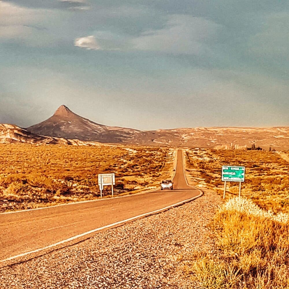 Rota 40 Argentina em autocaravana. Saindo da rota 6 para 40