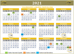 Lee más sobre el artículo Calendario laboral de Barcelona 2021 para planificar nuestras próximas vacaciones Post-Covid