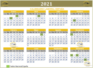 Lee más sobre el artículo Calendario laboral de España 2021 para planificar nuestras próximas vacaciones esperemos Post-Covid