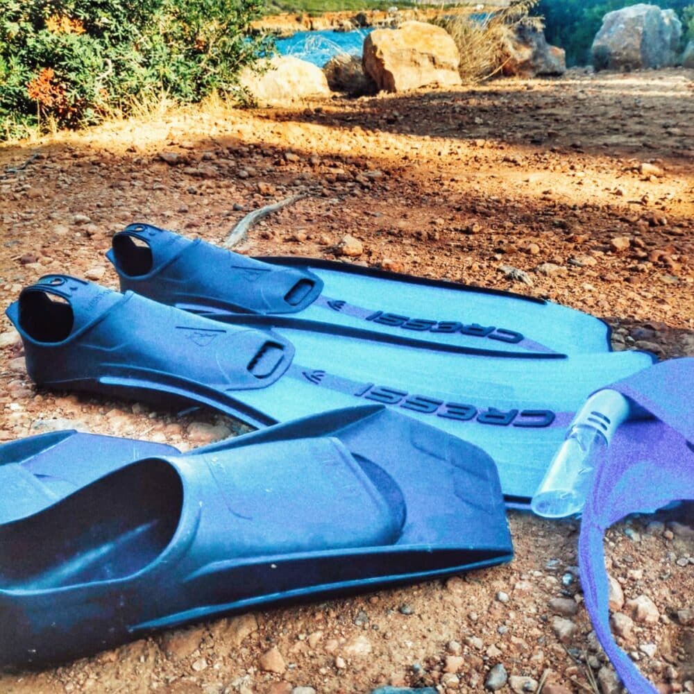 Snorkel em Ibiza em um motorhome ou trailer