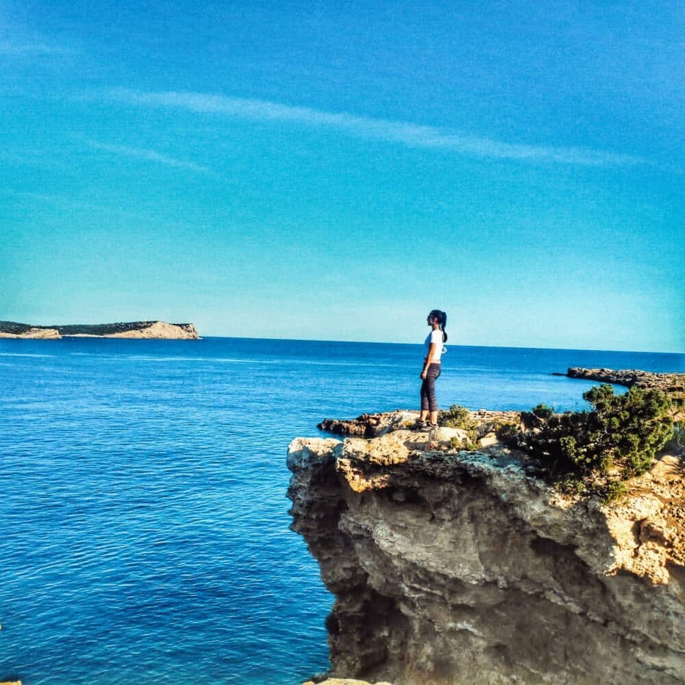 Rota de Cala Comte a Cala Escondida em nossa viagem a Ibiza de trailer