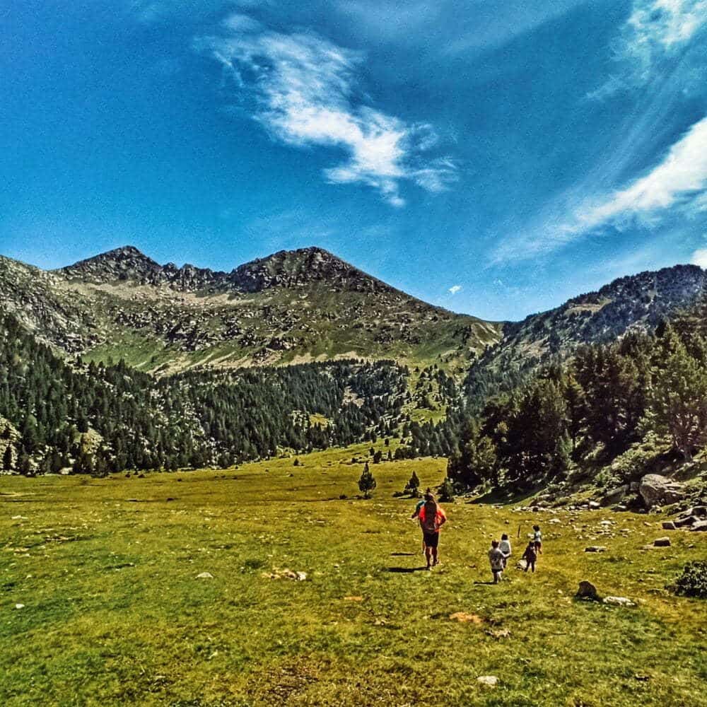 Vall de Boi con niños