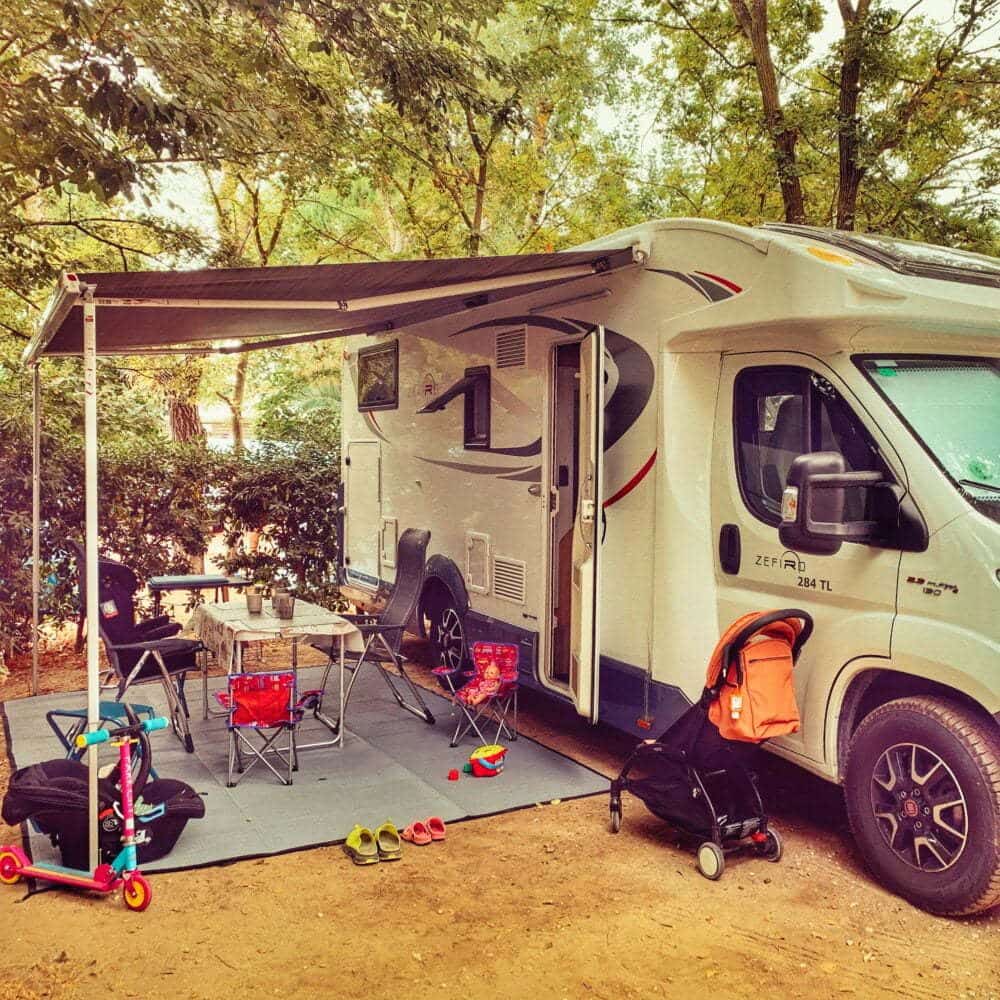 Camping en Le Barcares en autocaravana