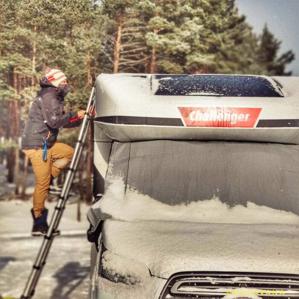 Autocaravana en invierno