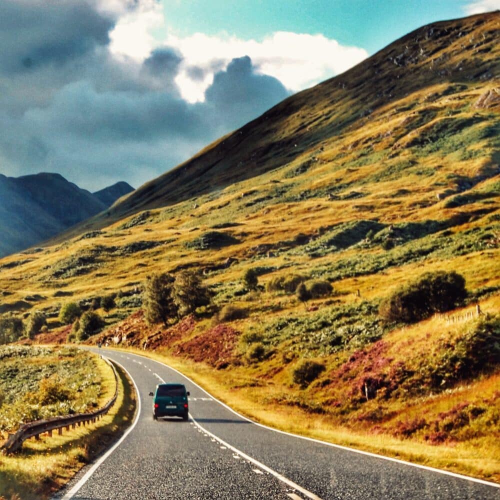 Escócia de autocaravana