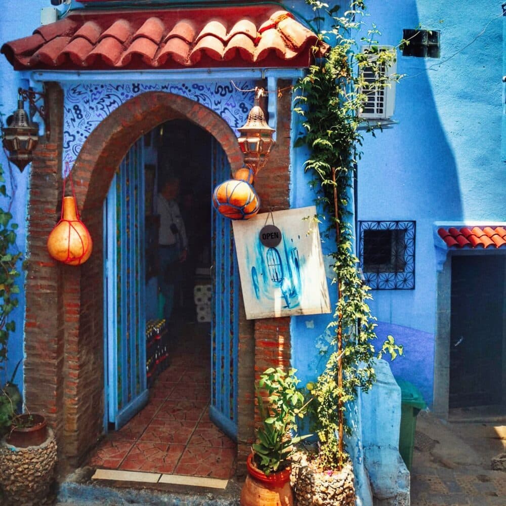 Chefchaouen in camper.