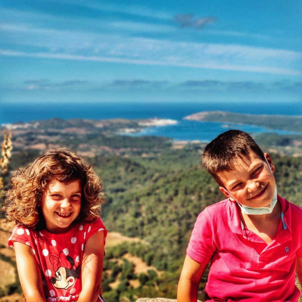 Vistas desde Monte Toro, el pico más alto de Menorca