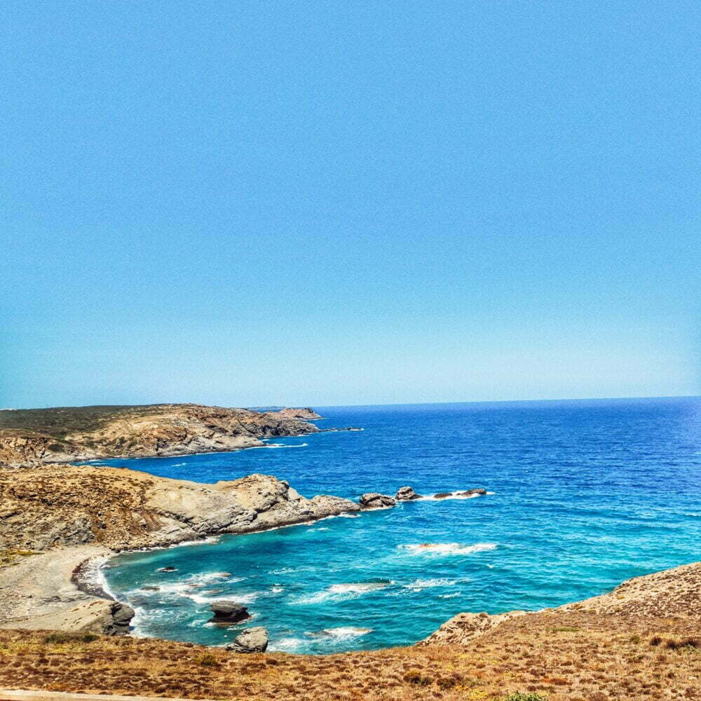 Vistas des de la fortalez de la Mola en Menorca