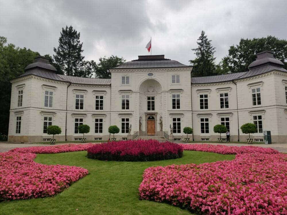 Palais royal du neveu du roi dans le parc royal Lazienki de Varsovie