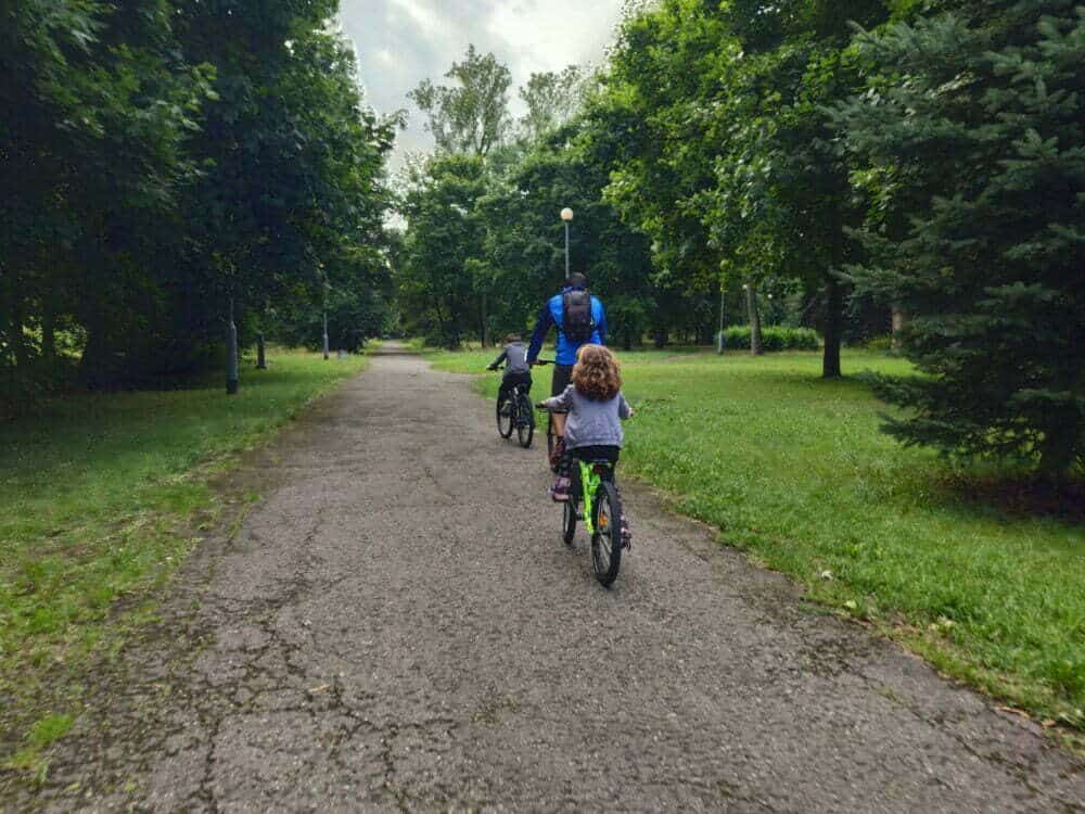 Mit dem Wohnmobil durch Danzig radeln