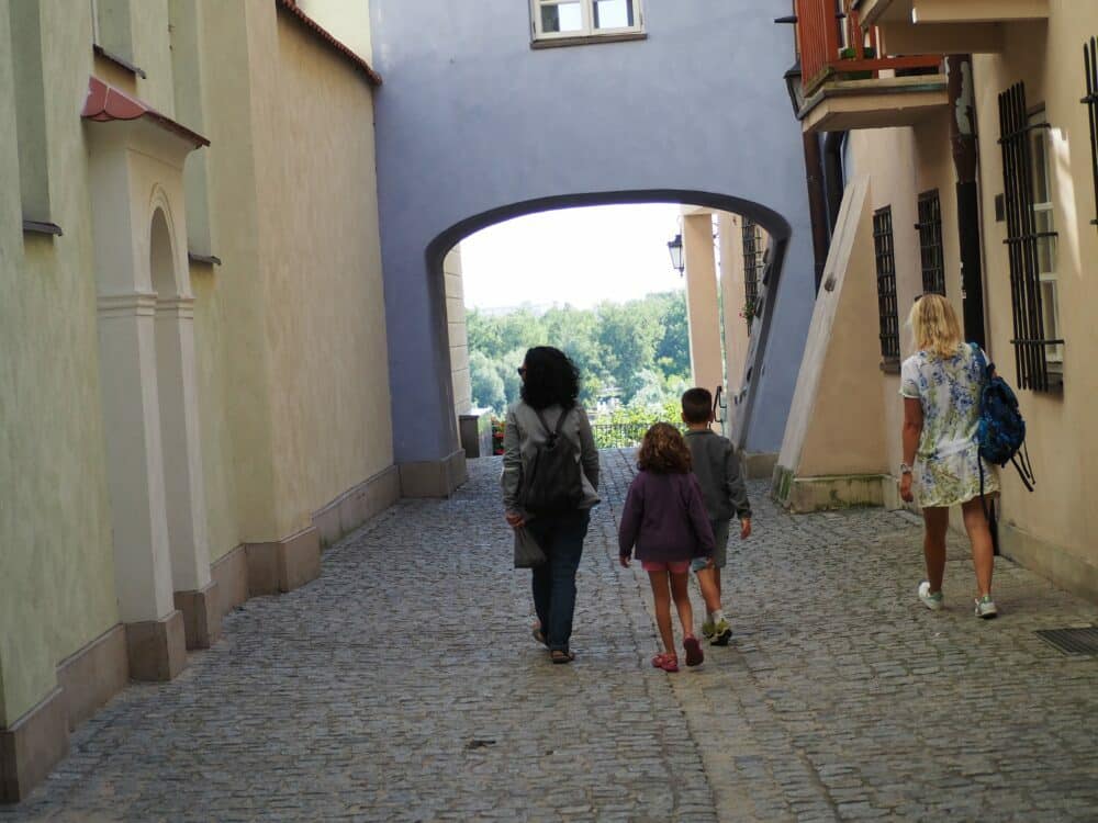 Alley in the old town of Warsaw