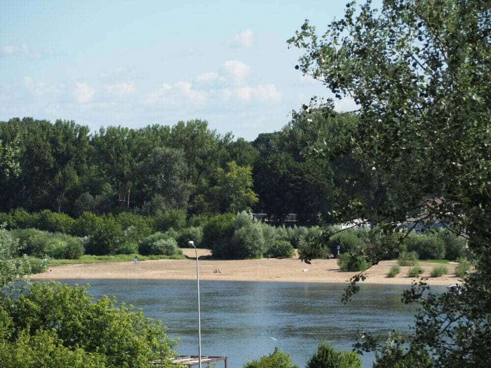 Praias do rio Vístula em Varsóvia