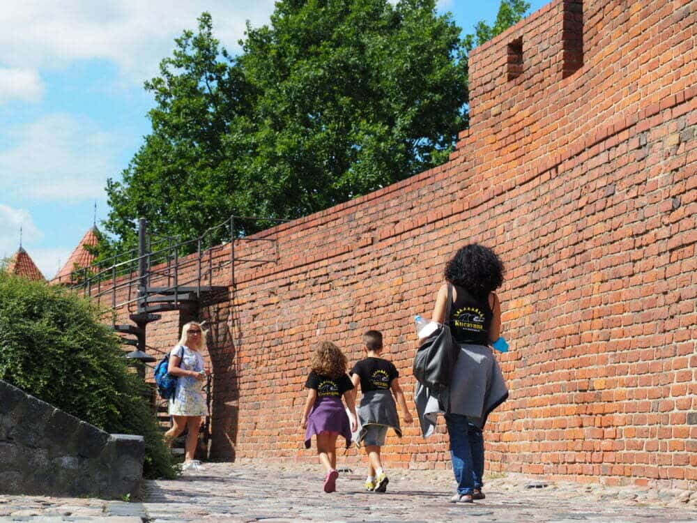 Old city walls of Warsaw