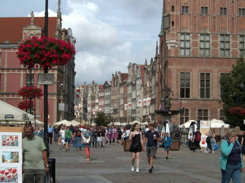 The long street of Gdansk