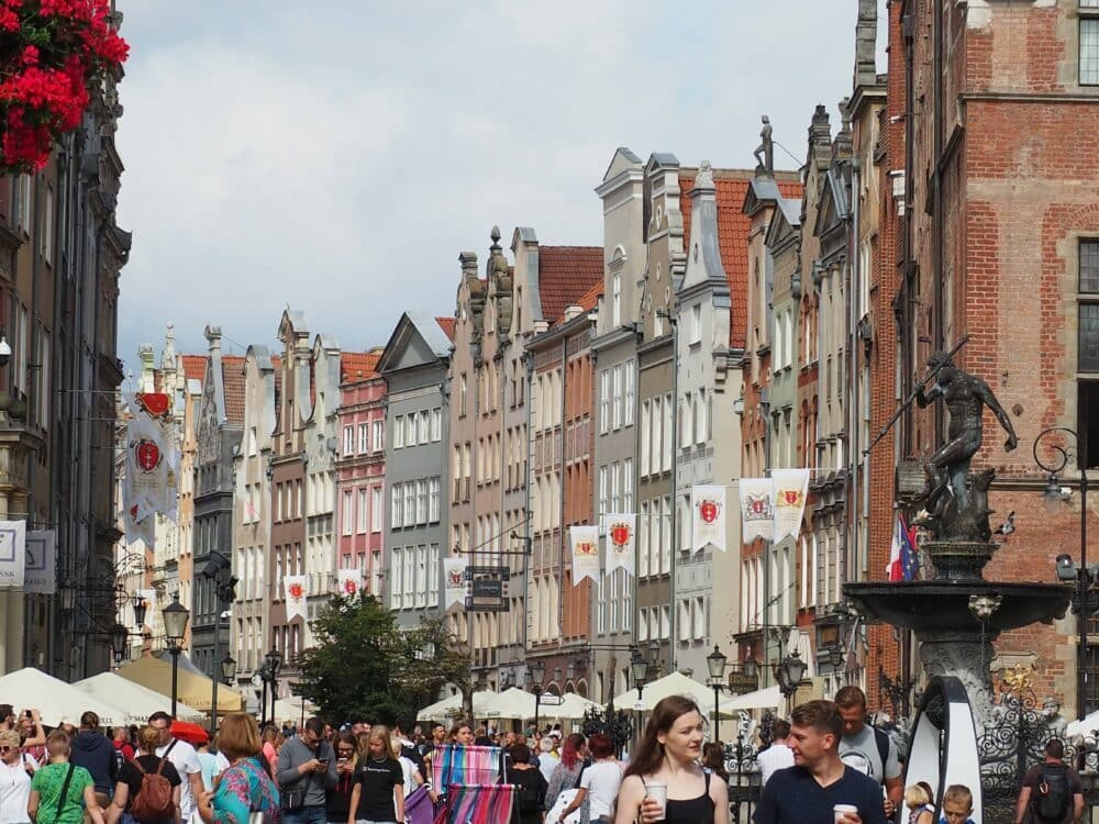 The long street of Gdansk