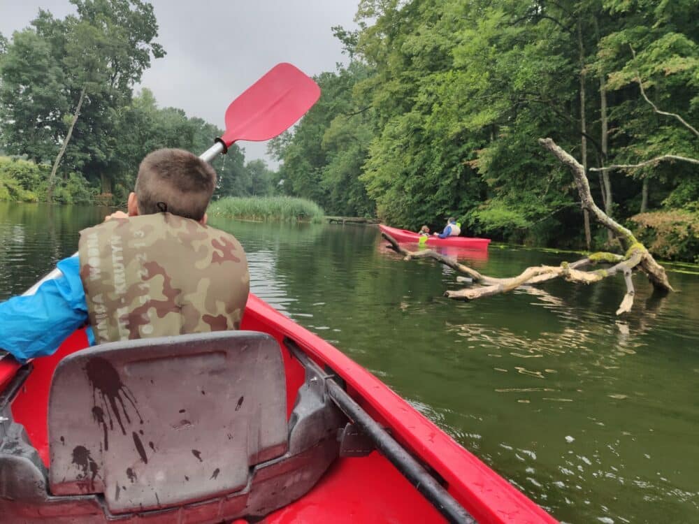 Kayaking in Poland on the Krutynia