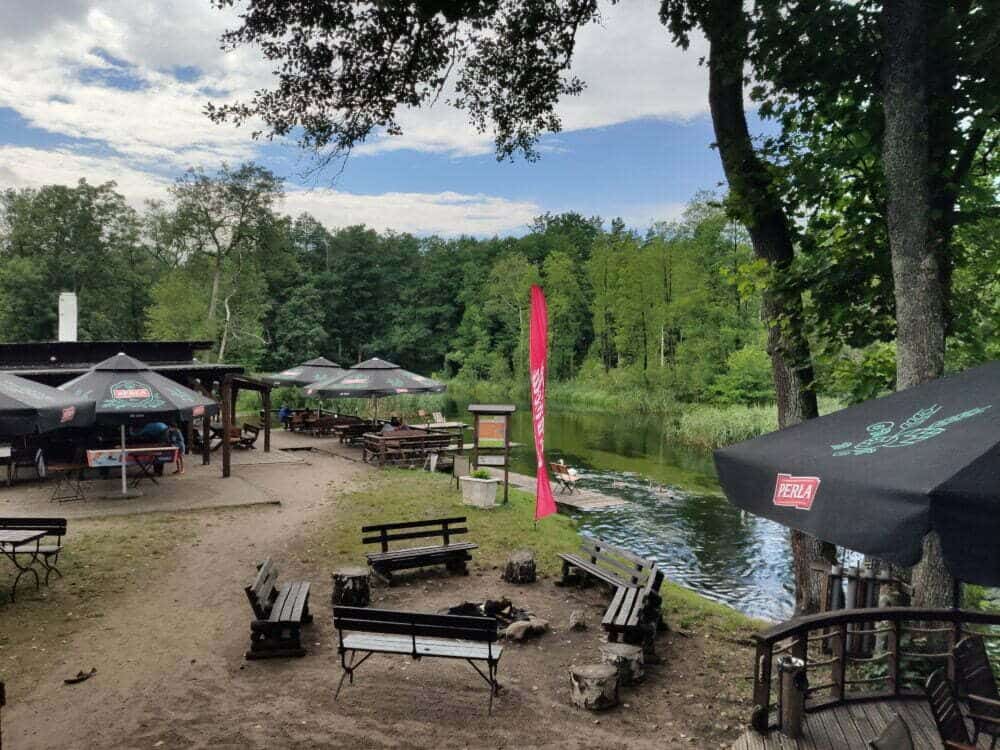 Starting point of the kayak descent on the Krutynia