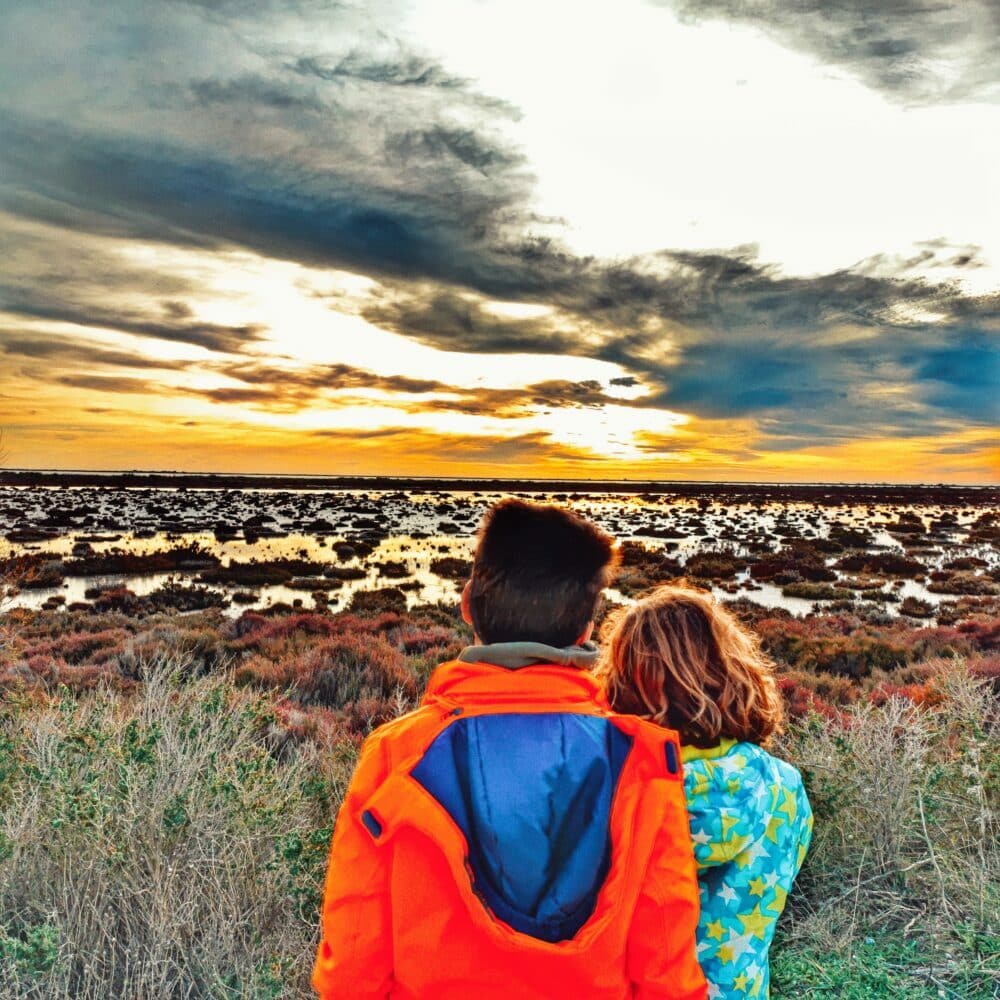 Pôr do sol na Camargue