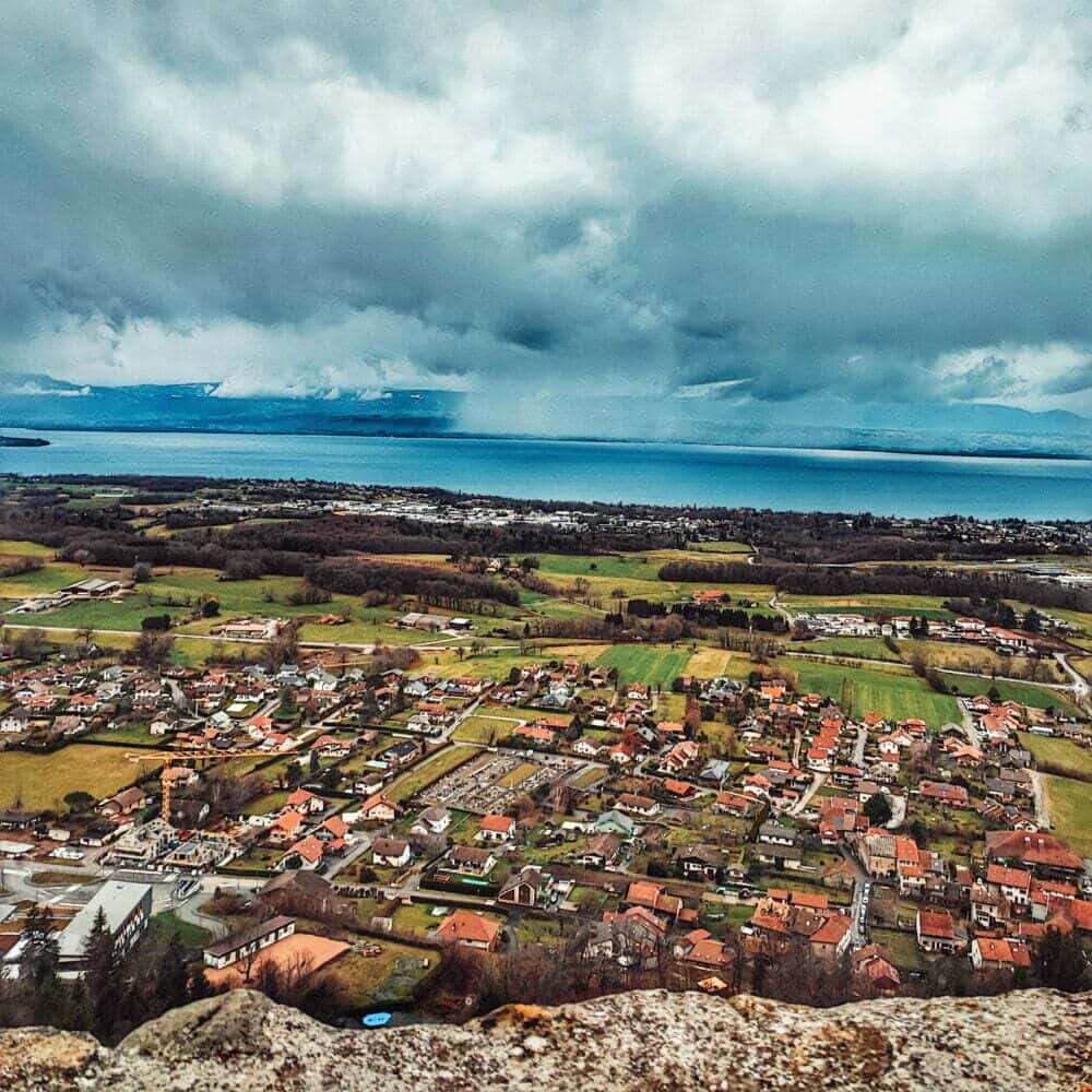 Viste da Allignes al Lago di Ginevra