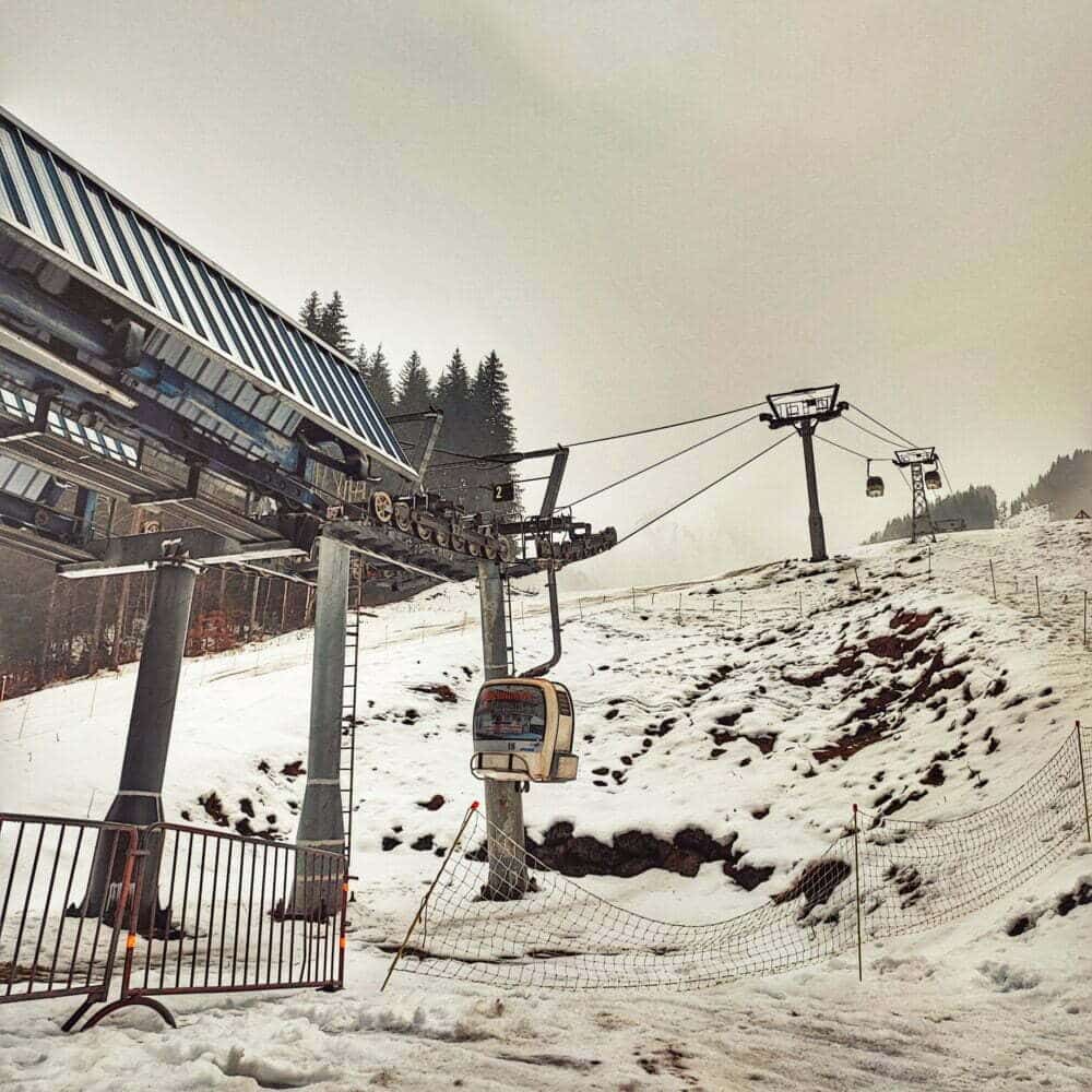 Telecabina de las pistas de esquí de Abondance
