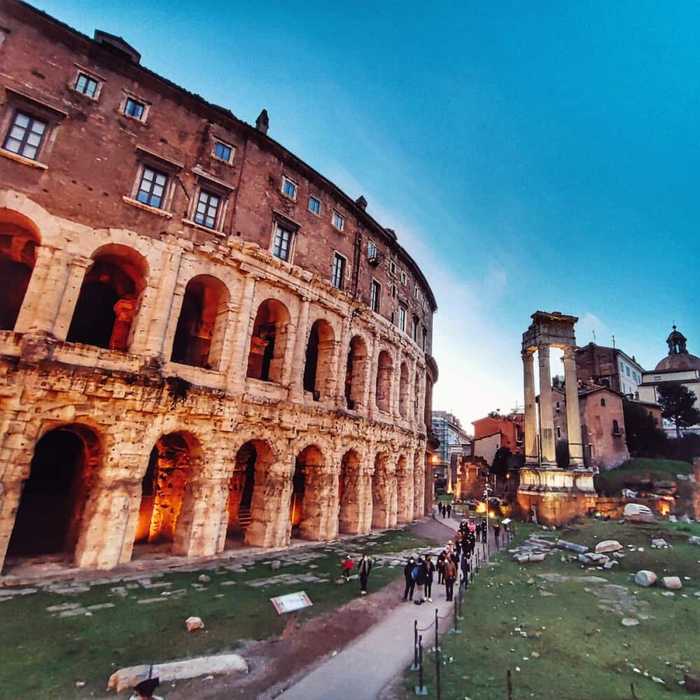 Marcellus-Theater in Rom. In der Nähe der Bocca della Verità