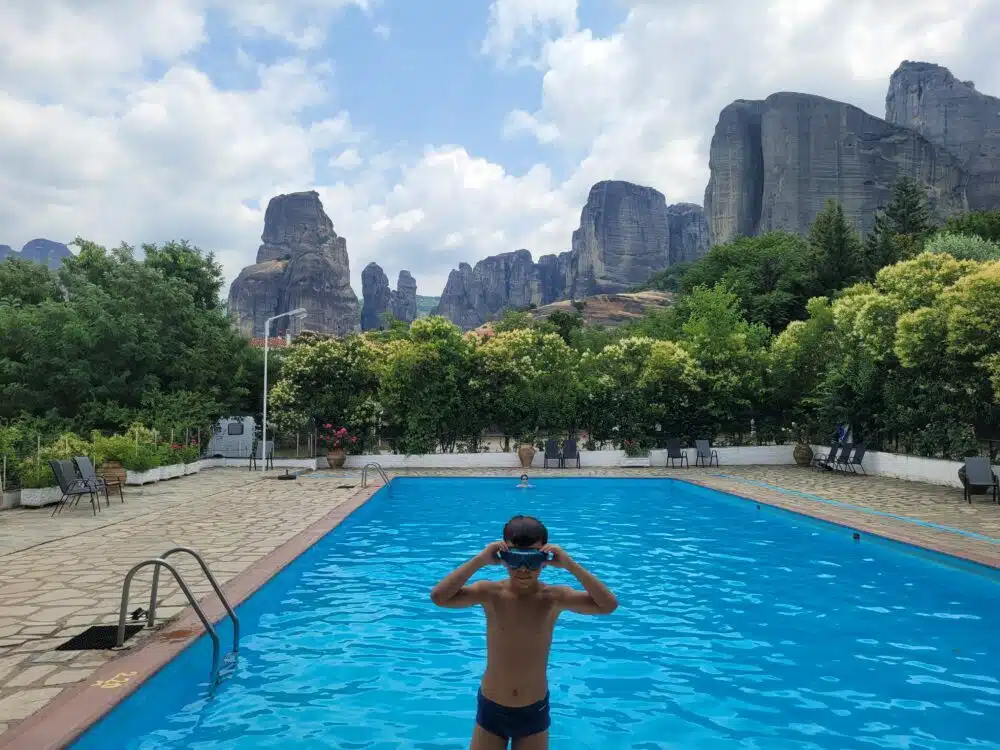 Campeggio Vrachos di Kastraki a Meteora