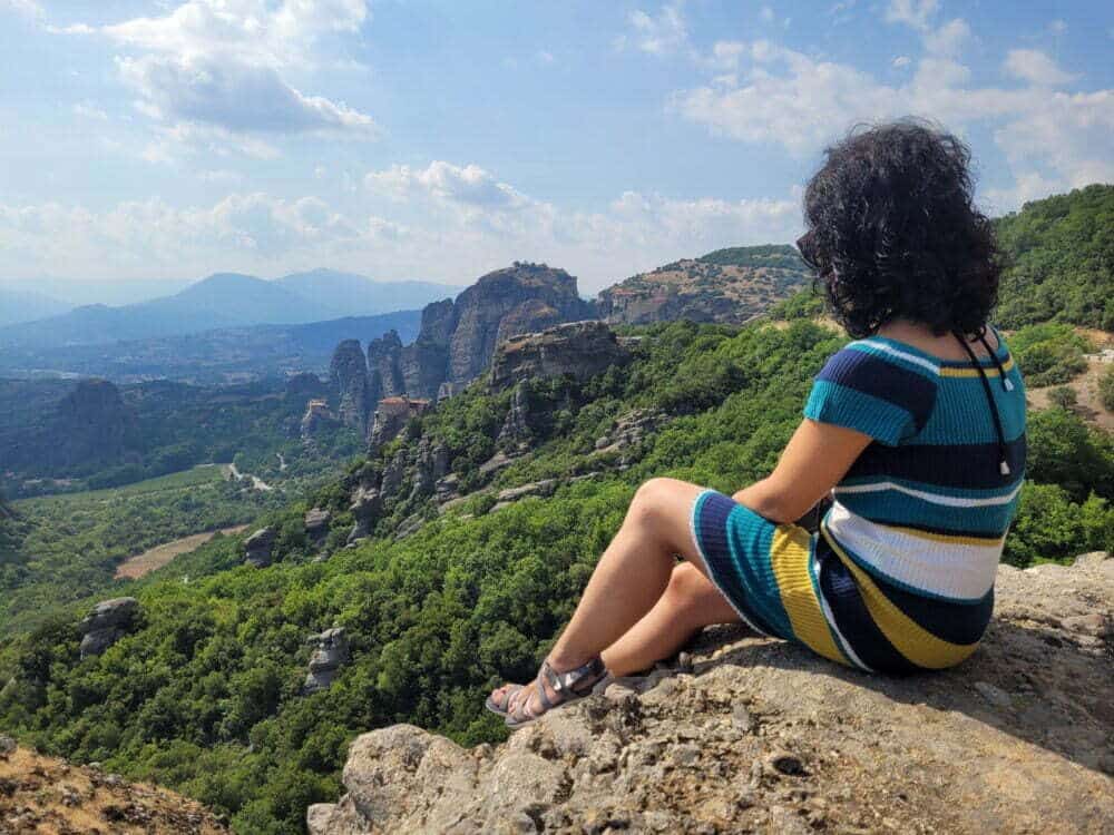 Meteora des d'un dels seus miradors