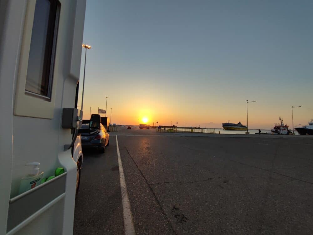 waiting for the ferry