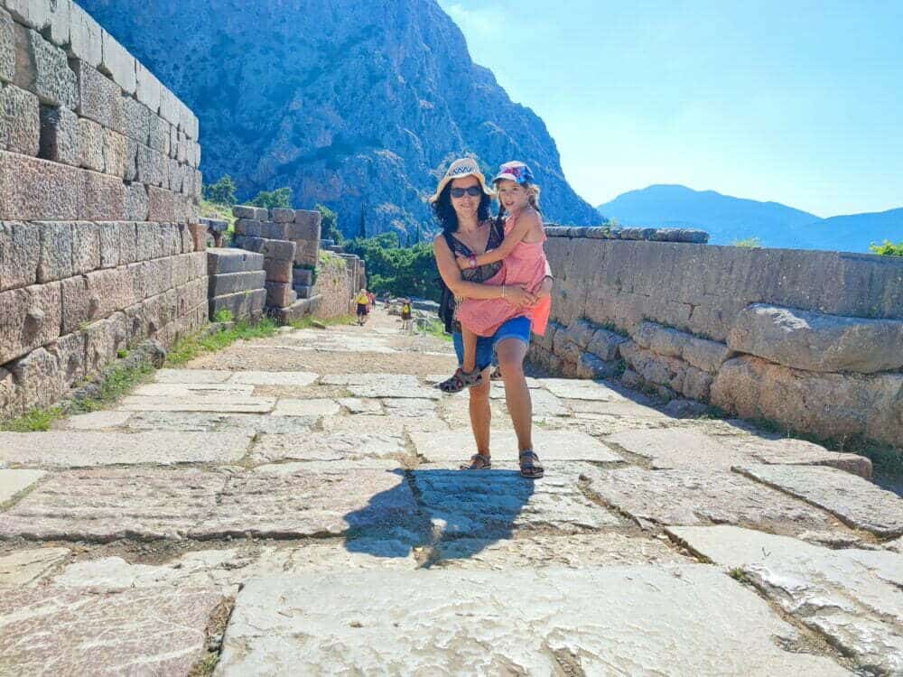 Via Sacra von Delphi in Griechenland