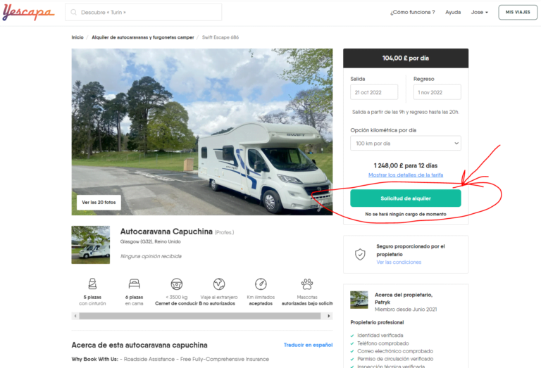 Alquilar una autocaravana barata: nuestra experiencia