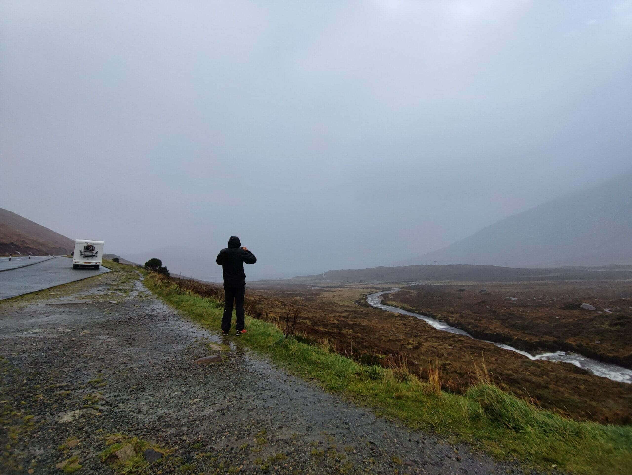 Valle de Glencoe en nuestra ruta por Escocia en autocaravana