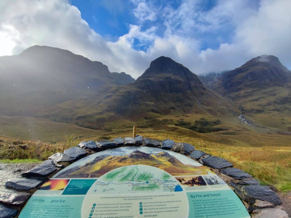 Mirador de las 3 Sisters, paisajes del Valle de Glencoe donde se rodaron escenas de Harry Potter