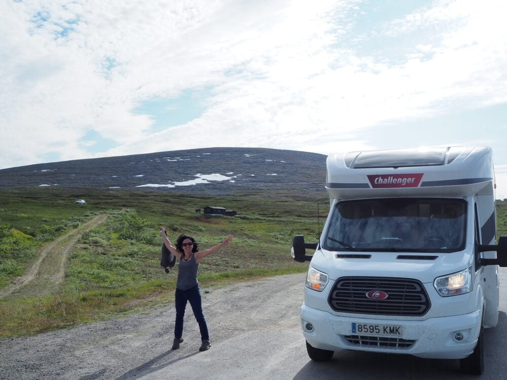 Llegando a Cabo Norte en Noruega en autocaravana