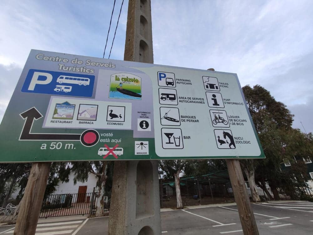 Una de les millors àrees autocaravanes Catalunya: àrea de la Casa de Fusta del Delta de l'Ebre