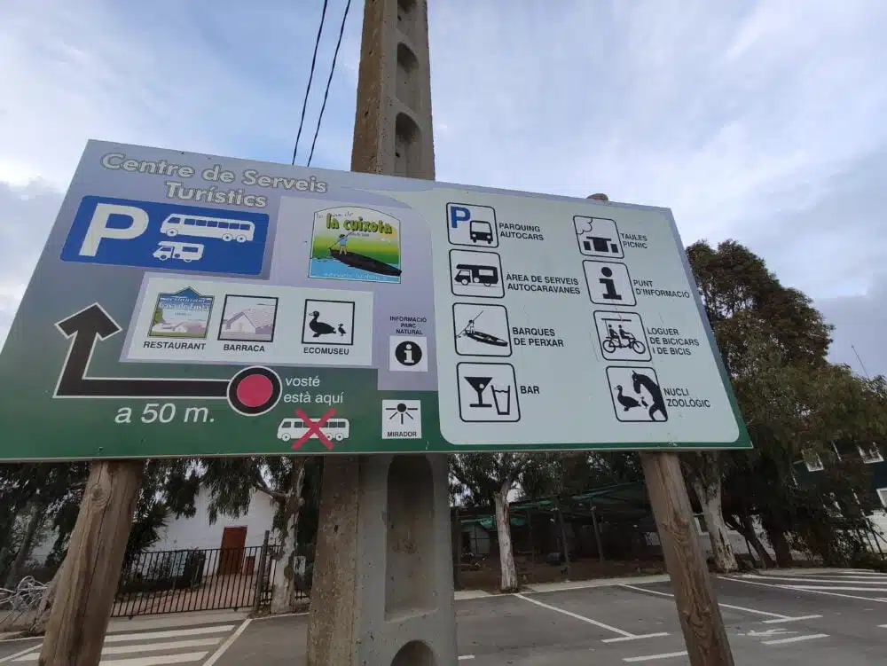 Una delle migliori aree per camper in Catalogna: l'area della Casa de Fusta del Delta de L'Ebre