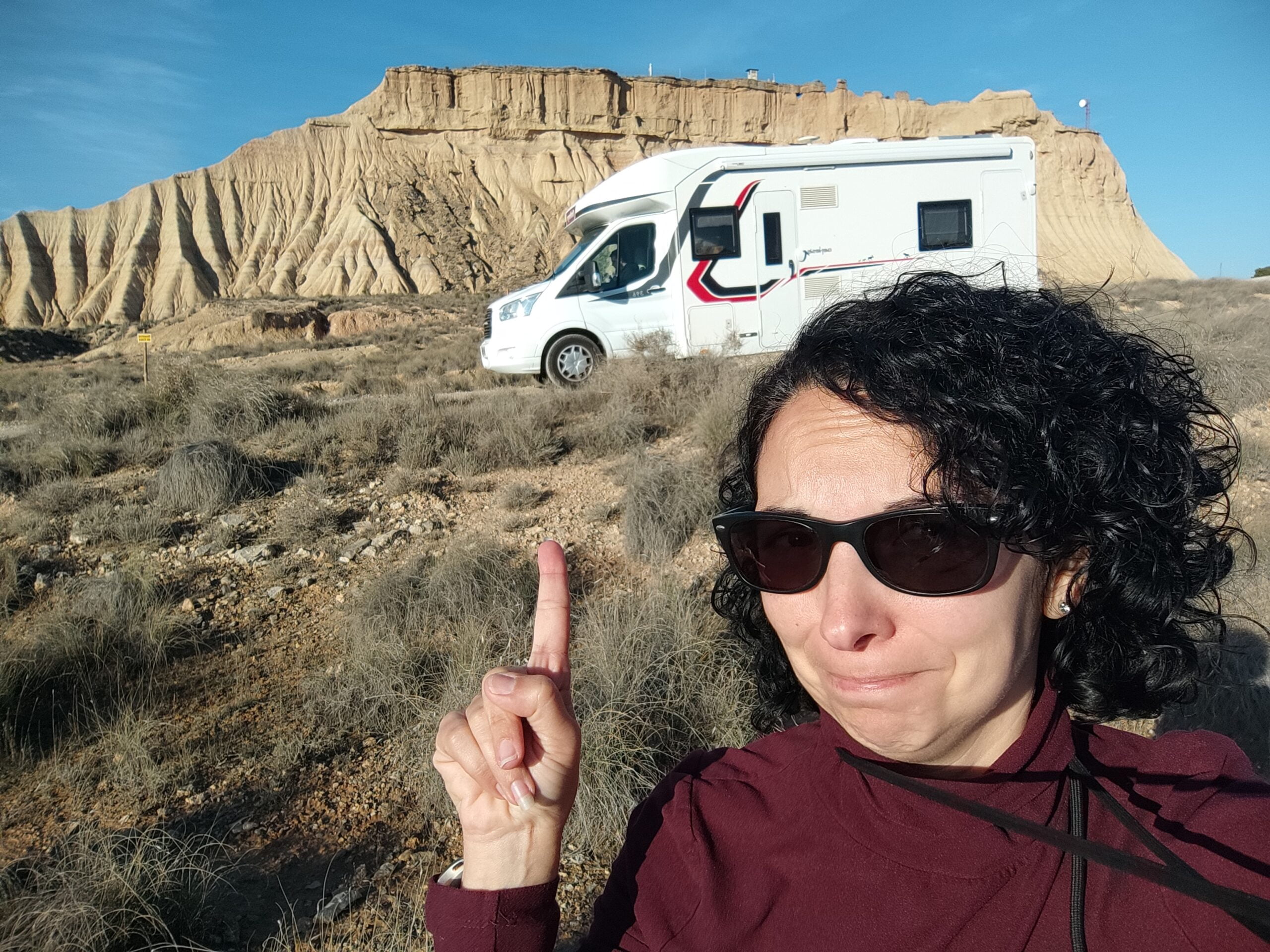 Autocaravanas en Navarra por las Bardenas Reales